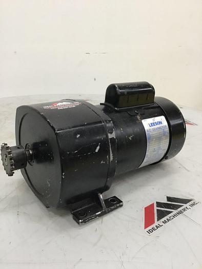 Used LEESON ELECTRIC CO Gearmotor .25 HP C4C17FZ51A #127068