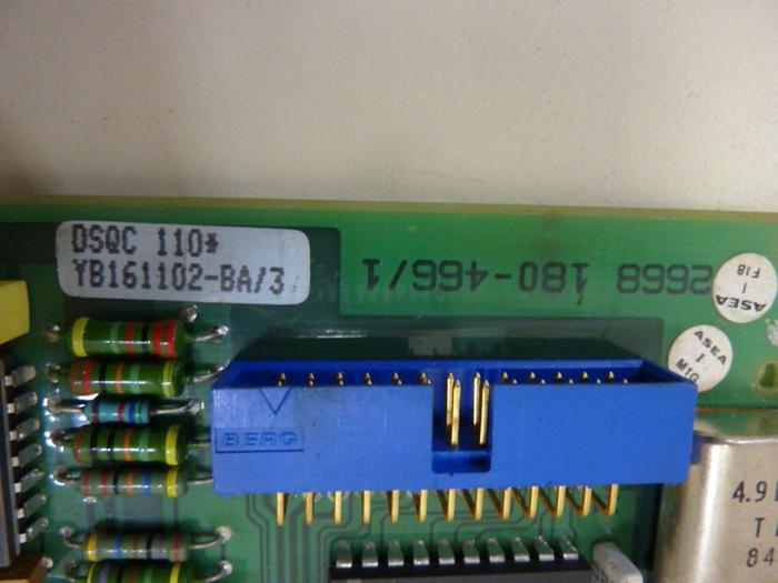 Used ASEA BROWN BOVERI Circuit Board, DSQC110 YB161102 BA/3 #51148