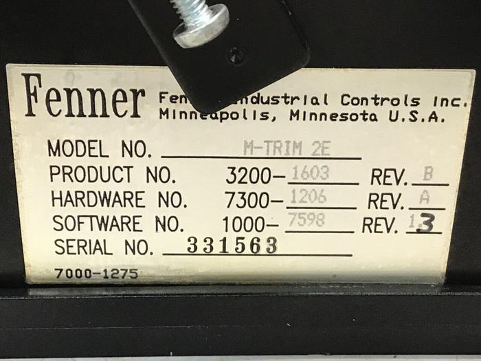 Used FENNER Analog Speed regulator M-TRIM 2E #122258