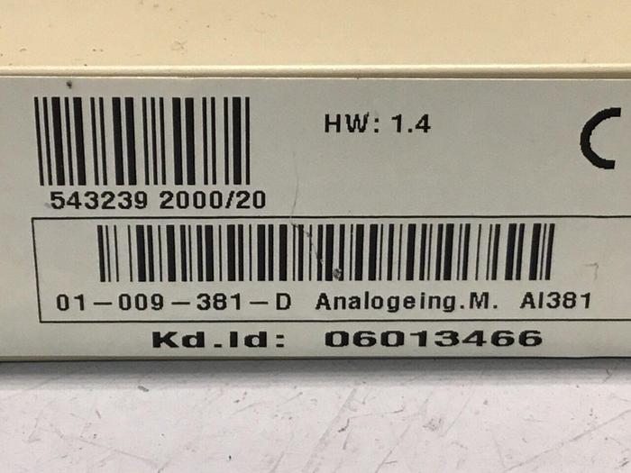 Used DEMAG Input Module AI381 01-009-381-D #139303