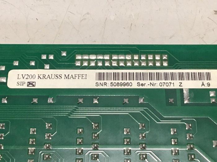 Used KRAUSS MAFFEI Circuit Board LV200 #120258