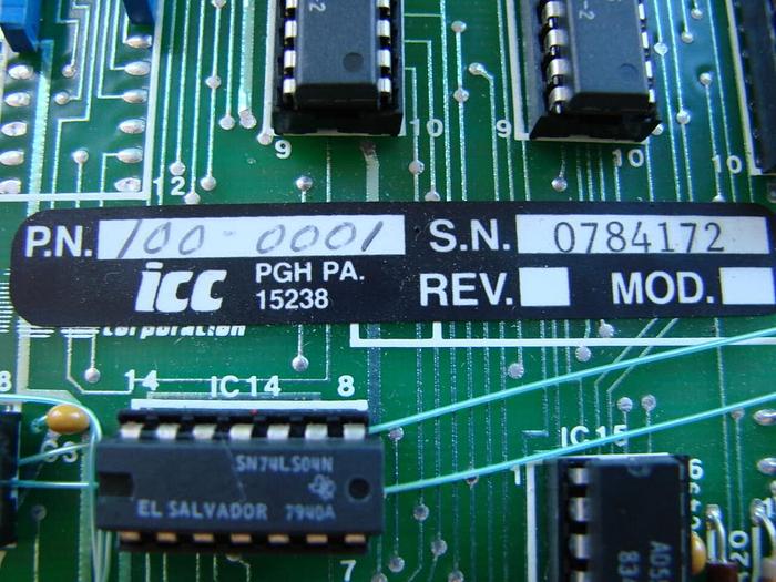 Used GOULD Circuit Board 100-0001 Used