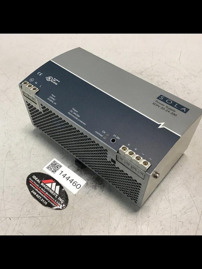 Used SOLA ELECTRIC Power Supply SDN20-24-200 Used #144460