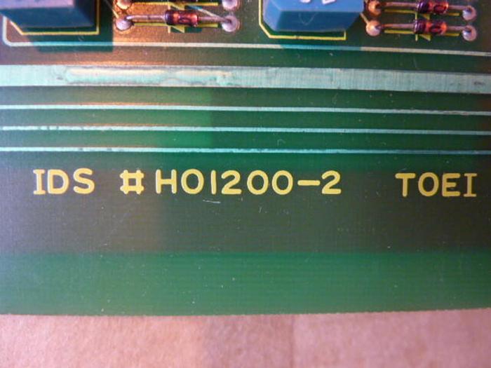 Used TOEI ELECTRIC Control Board H01200-2 #3320