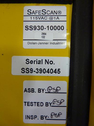 Used DOLAN JENNER Light Curtain Controller SS930-10000 #60435