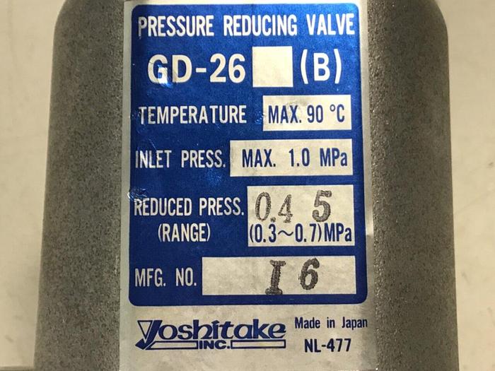 Used YOSHITAKE Pressure Reducing Valve GD-26 #125179