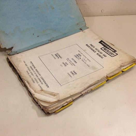 Used PETTIBONE Parts Catalog & Maintenance Manual A 751-74 #70992