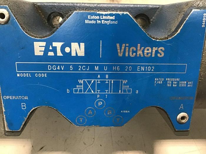 Used EATON-VICKERS Directional Valve DG4V 5 2CJ M U H6 20 EN102 #143979