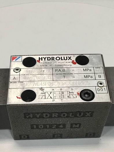 Used HYDROLUX Valve K-WE43P06C03PCOBN/P15 Used