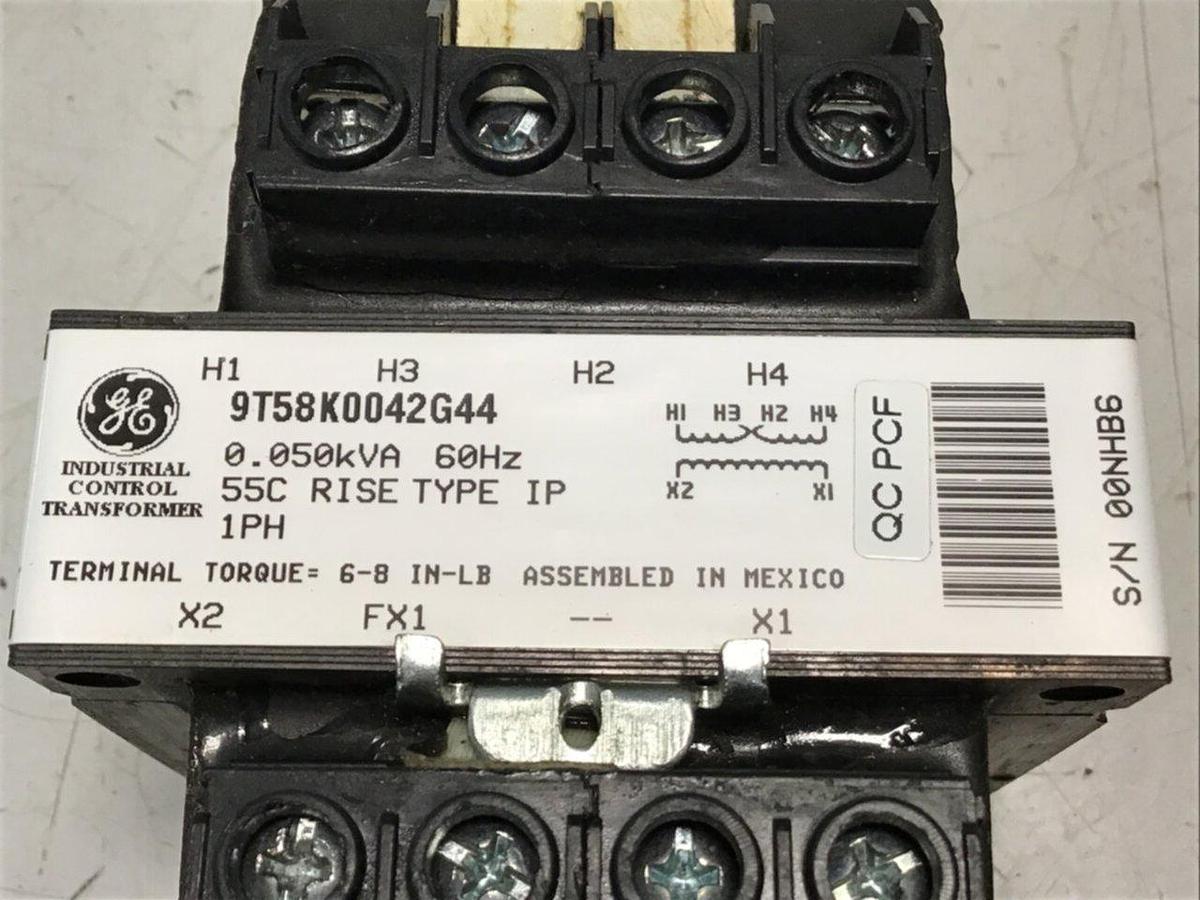 Used GENERAL ELECTRIC 0.050 kVA Transformer 9T58K0042G44 USED