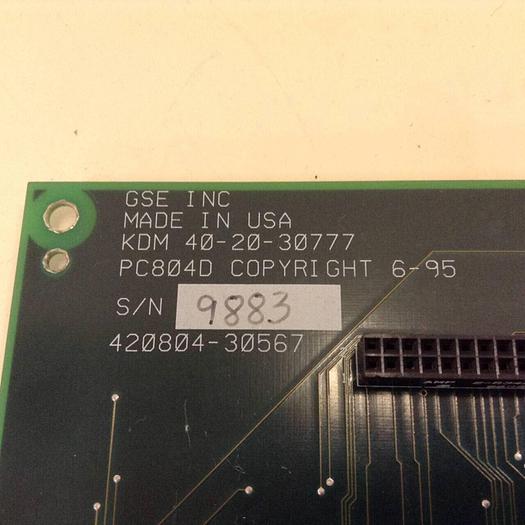 Used GSE Keypad Display Circuit Board PC804D 40-20-30777 #77912
