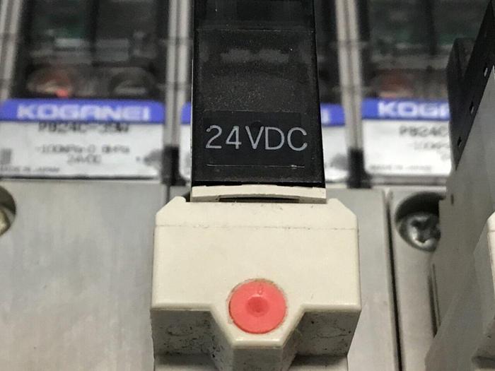 Used KOGANEI Block w/ Valves PBM6P-3W #120986
