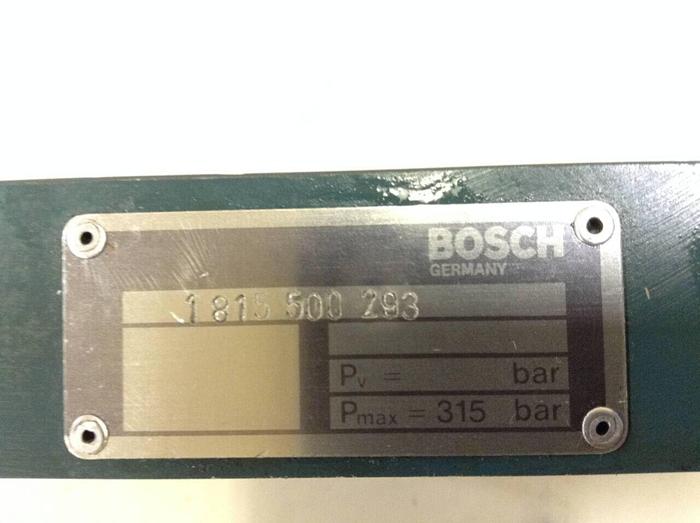 Used BOSCH Valve 1 815 500 293 #80828