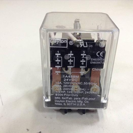 Used DAYTON Relay 1A488M #76416