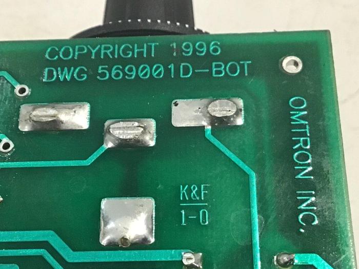 Used OMTRON Circuit Board 569001D #131883