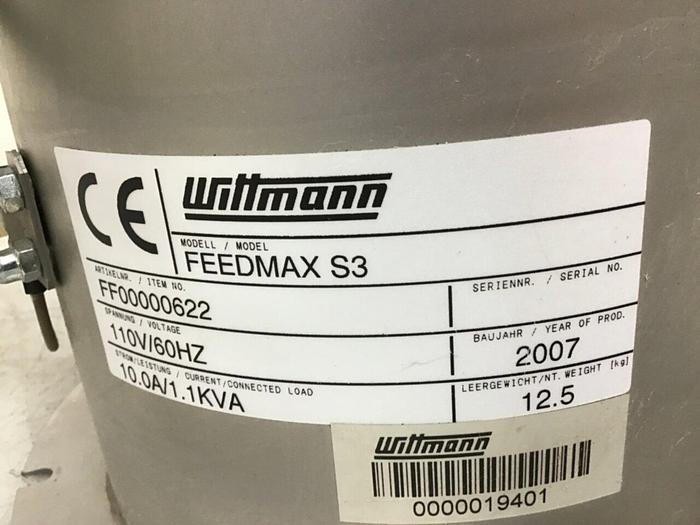 Used WITTMANN Vacuum Loader FEEDMAX S3 USED #139187