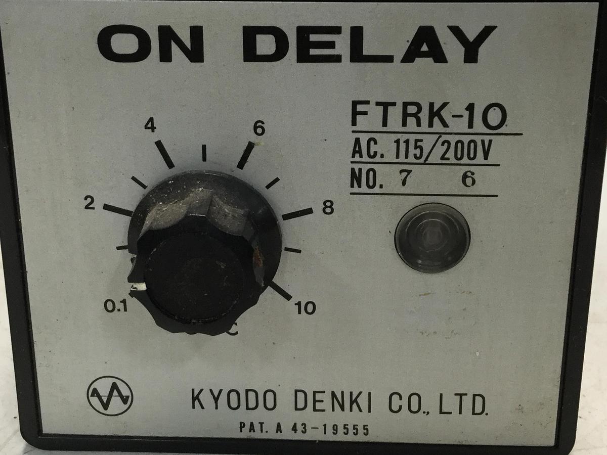 Used KYODO DENKI On Delay Timer FTRK-10 Used