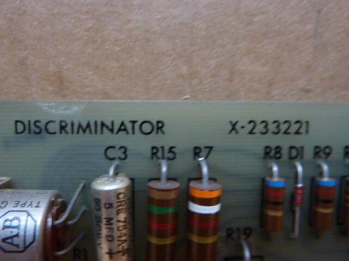 Used ALLEN BRADLEY Discriminator Board X-233221 #27113