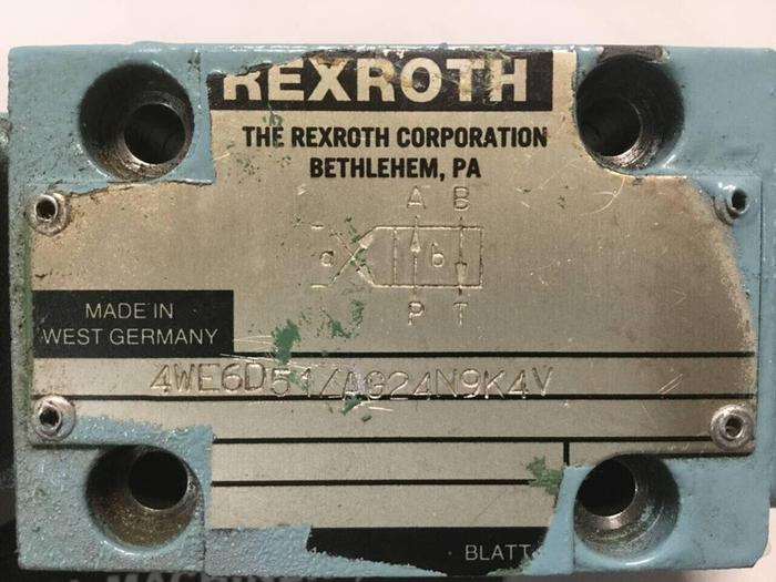 Used REXROTH Solenoid Valve 4WE6D51AG24N9K4V #99311