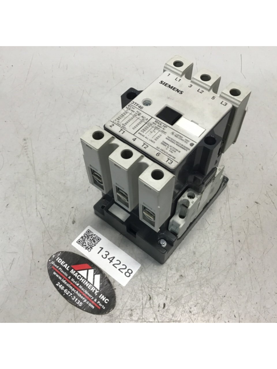 Used SIEMENS Contactor 3TF4622-OAK6 USED