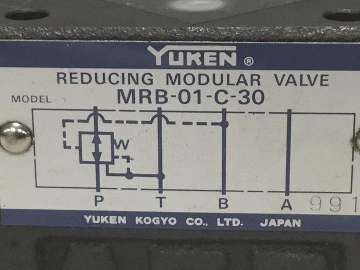 Used YUKEN Reducing Modular Valve MRB-01-C-30 #105258