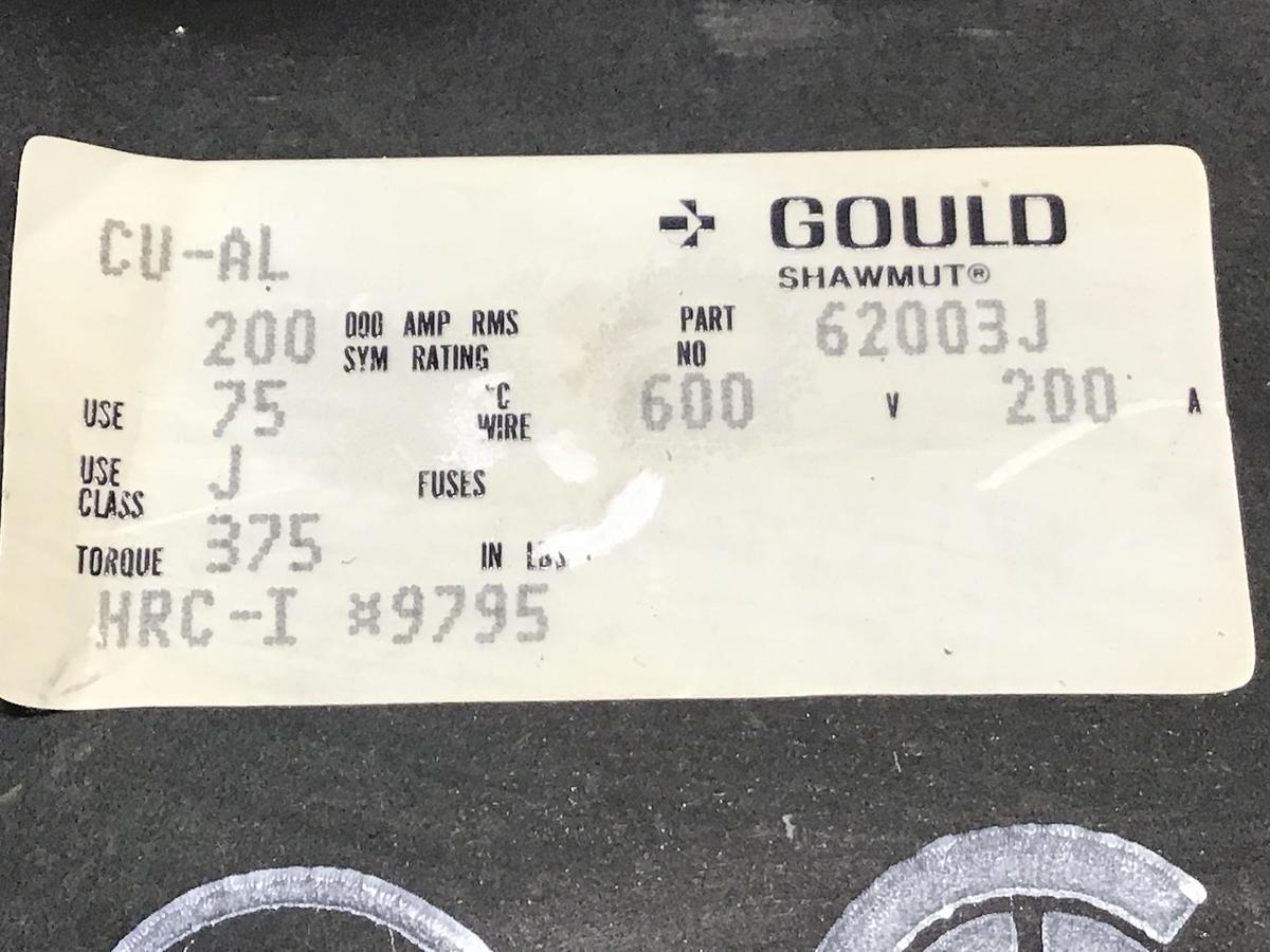 Used GOULD 62003J Fuse Block Used #140913