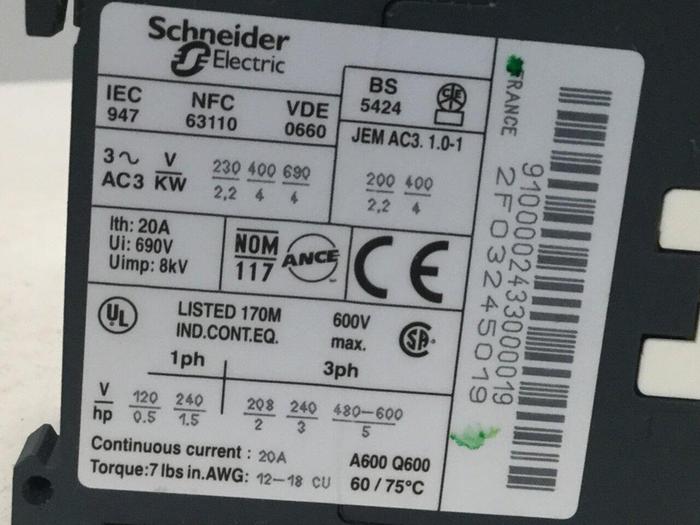 Used TELEMECANIQUE Overload Relay LP4K0910BW3 #104152