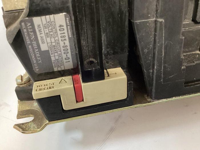 Used ALLEN BRADLEY Starter Size 1 509-BOD SER B W33 #31231