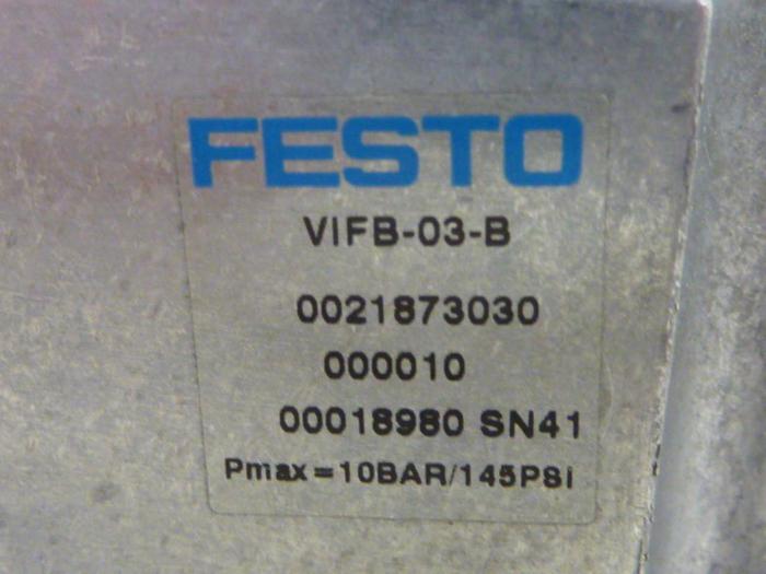 Used FESTO Control Block / Valve Terminal IFB13-03 Used