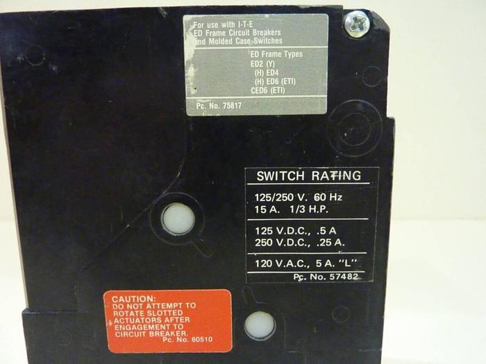 Used SIEMENS 3 Amp Circuit Breaker ED63A003 #42328