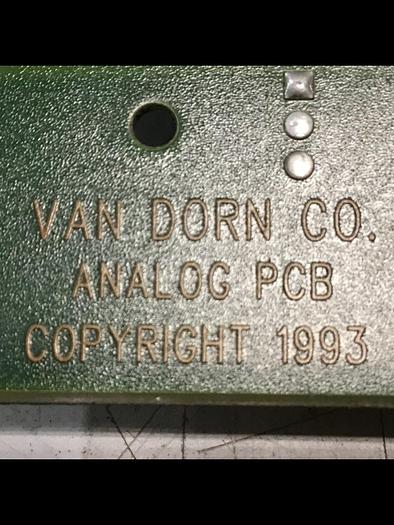 Used VAN DORN Analog Circuit Board 330025 PC330-025 Used