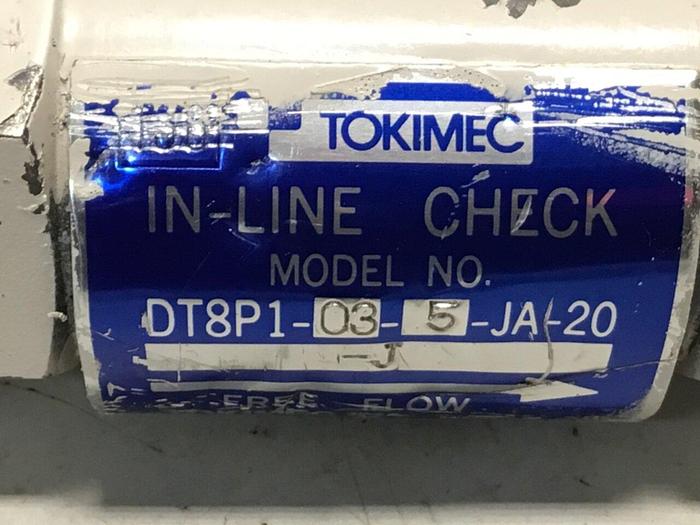 Used TOKIMEC Check Valve DT8P1-03-20-JA-20 #126647