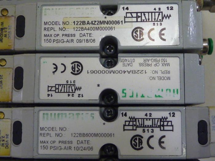 Used NUMATIC Manifold Block & Pneumatic Valves 239-1174 #62805
