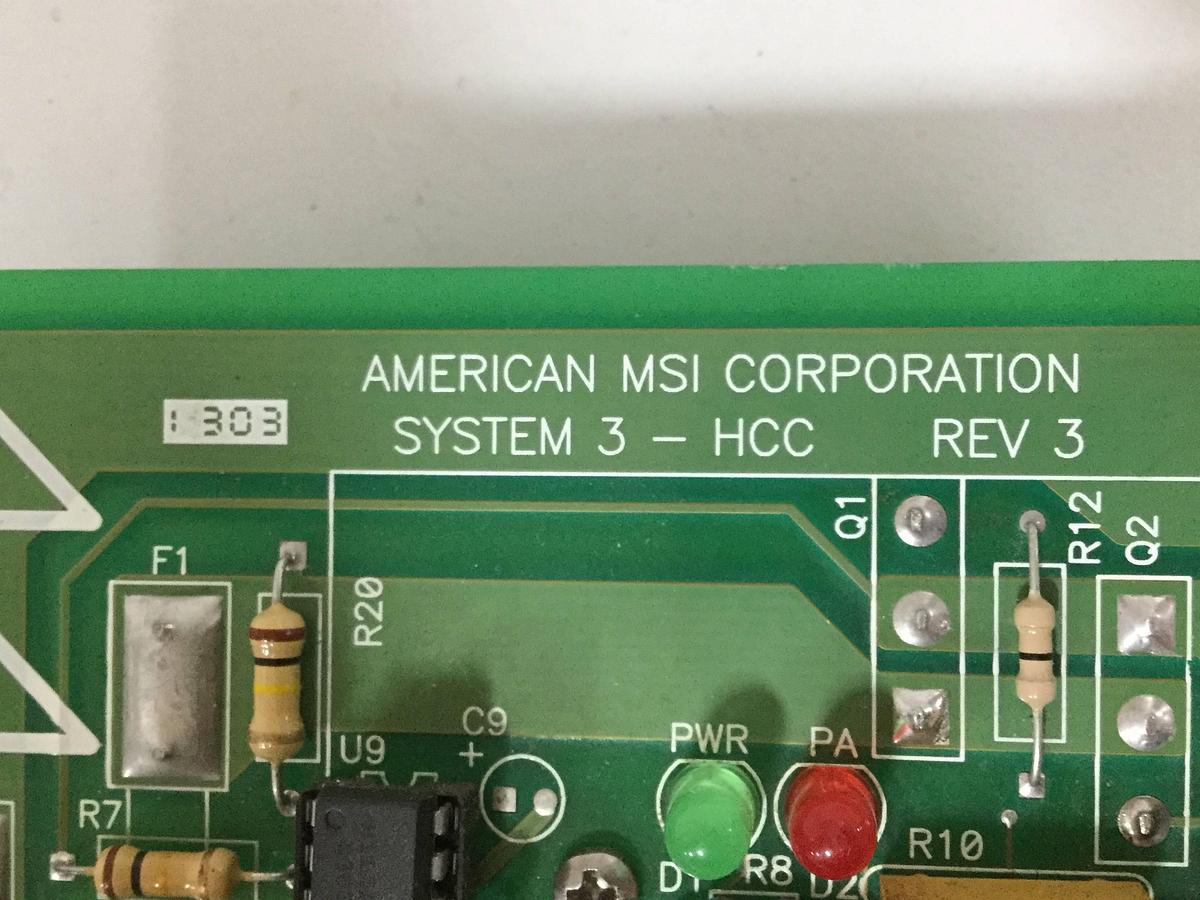 Used AMERICAN MSI Control Board C3201.010.045 Used