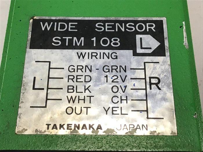 Used TAKENAKA LTD Light Curtain Wide Sensor STM108 #112853