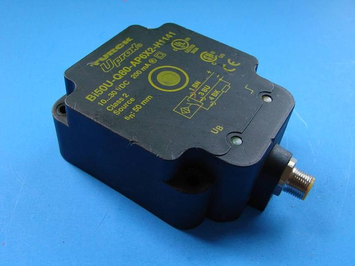 Used TURCK ELEKTRONIK Proximity Switch BI50U-Q80-AP6X2-H1141 #8674