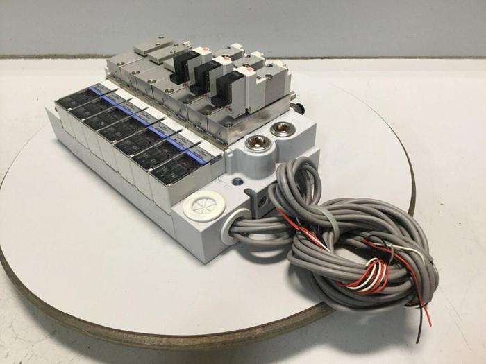 Used KOGANEI Manifold w/ Valves PBM7P-3W #104869