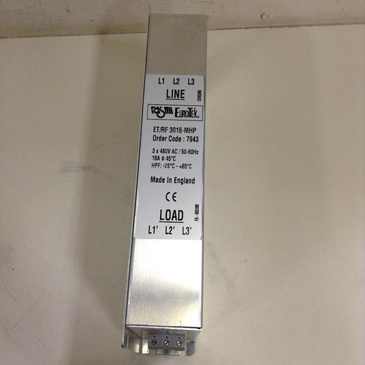 Used EUROTEK Line Reactor ET/RF 3016-MHP #80403