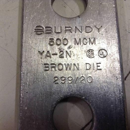 Used BURNDY 2 Hole Lug 500 KCMIL CU #89280