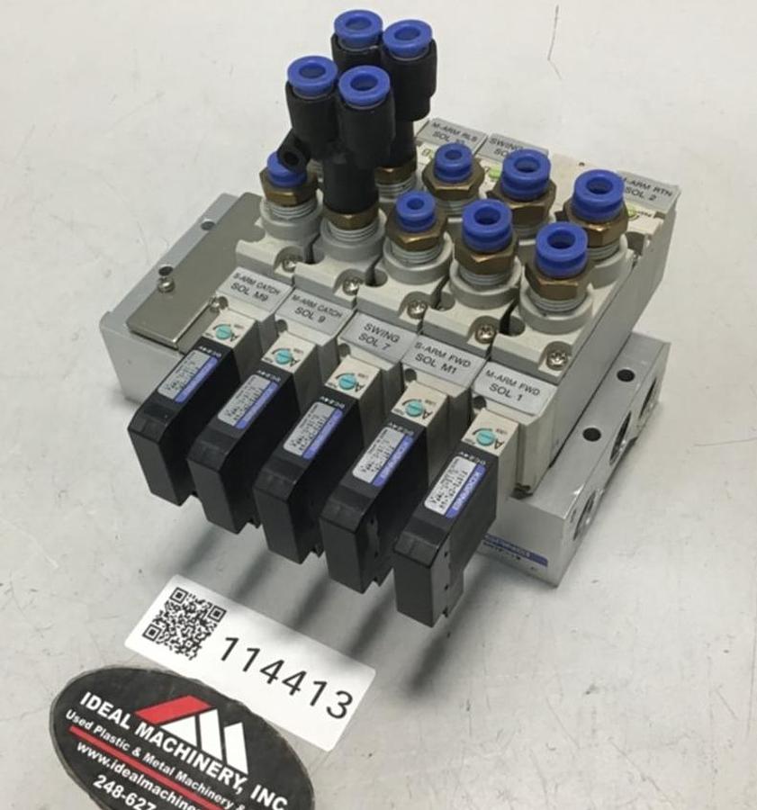 Used KOGANEI Valves and Manifold F18M7F-1W USED
