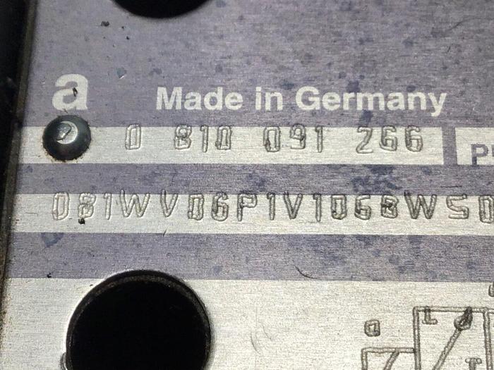 Used BOSCH Valve 0 810 091 266 #128962