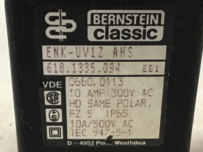 Used BERNSTEIN Limit Switch ENK-UV1Z AHS Used