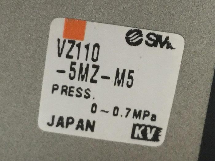 Used SMC Valve w/ Cable VZ110-5MZ-M5 #104153