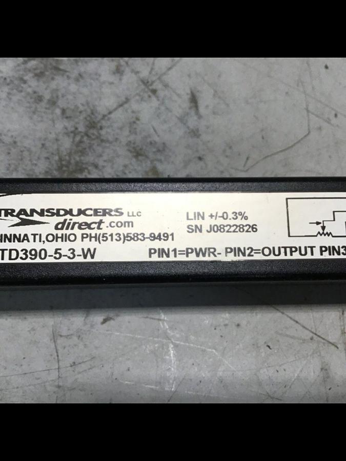 Used TRANSDUCERS DIRECT Linear Transducer TD390-5-3-W USED