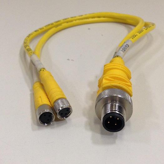 Used TURCK ELEKTRONIK Junction Cable VBRS 4.4-2PKG 3M-0.3/0.3 #79816