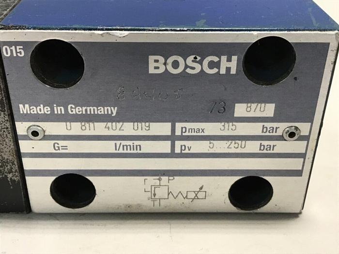 Used BOSCH Proportional Pressure Relief Valve 0 811 402 019 Used