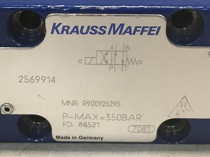 Used KRAUSS MAFFEI Valve R900925295 #137672