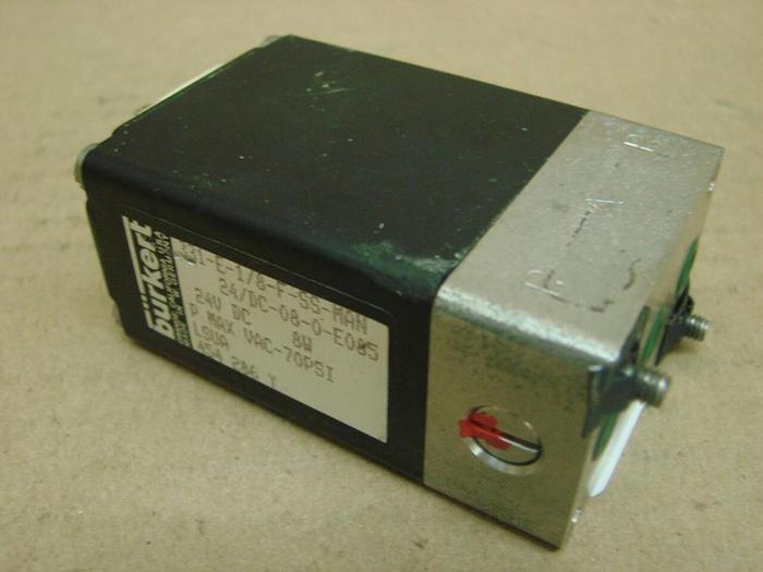 Used BURKERT EASY FLUID CONTROL SYS Fluid Control Valve 331-E-1/8-F-SS-MAN #13618