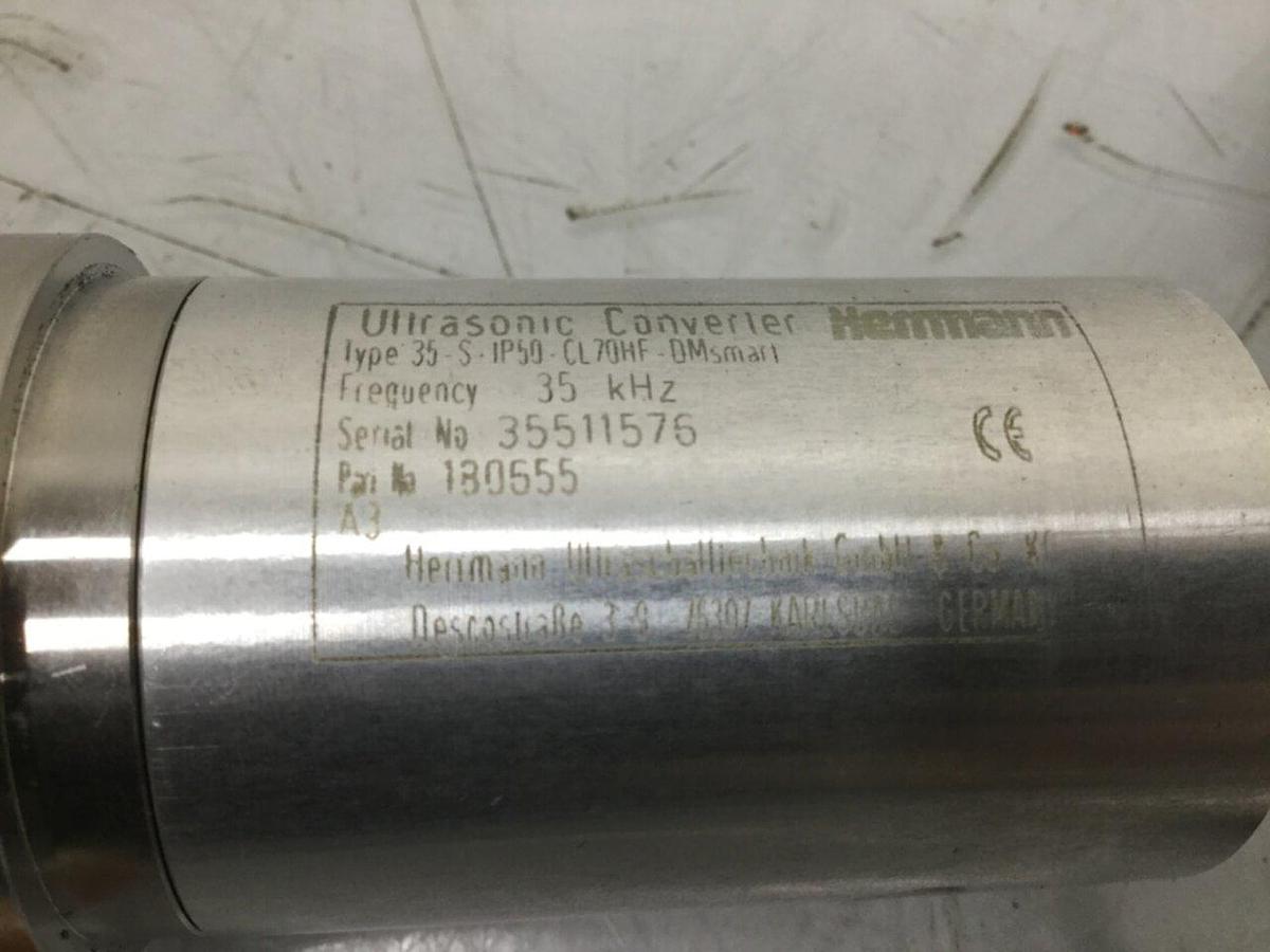 Used HERRMANN Ultrasonic Converter 35-S-IP50-CL70HF #115332