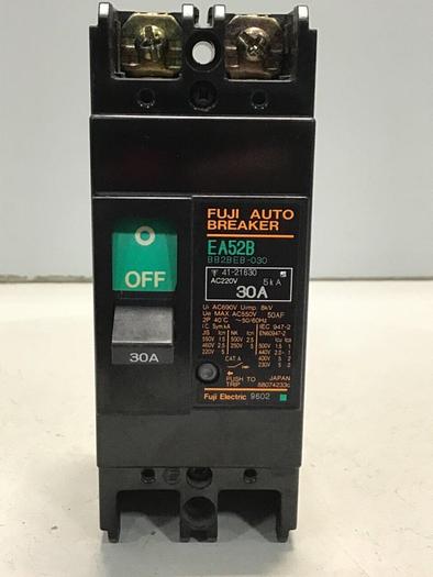 Used FUJI ELECTRIC 30 Amp Breaker EA52B-30 #120104